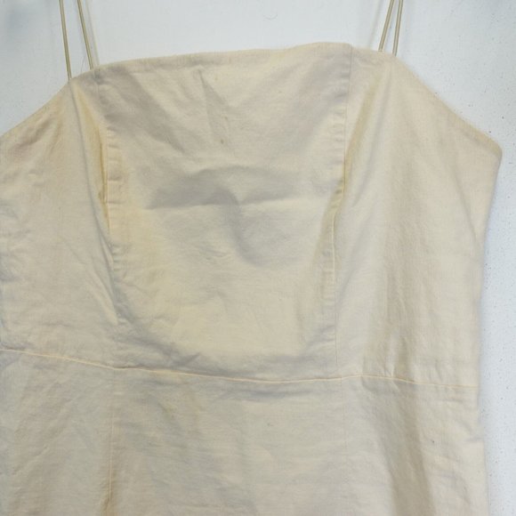 Urban Outfitters Dress Womens 6 Small Beige Mini Slip Stretch Cami Summer Beach - Picture 3 of 9